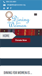 Mobile Screenshot of diningforwomen.org